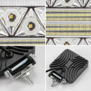 Led Light Bar, 4 Inch Square 102W Waterproof Led Work Light, For Jeep Off-R