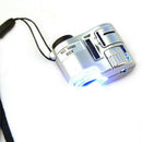 Mini Lens 60X Pocket Magnifier Microscope With Led Ultraviolet Light Jewelr Z1L9