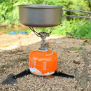 Folding Outdoor Camping Gas Tank Bracket Bottle Shelf Canister Stand Tripod hv2n