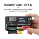 AA/AAA/C/D/9V 1.2V-4.8V Universal Micro Lithium Battery Checker Tester Checker