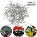 100x Metal Body Shell Clips Buckles For 1/16 HSP Traxxas RC Car Truck Parts Kits