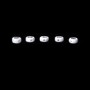 200 Pieces White Round Numbers Spacers Beads 7 mm S2Q9