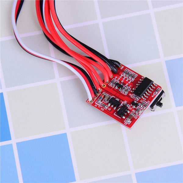 Rc esc 30a brush motor speedcontroller w/brake for 1/16 1/18 rc car boat tank ï¼D