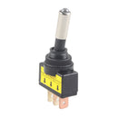 1PC 12V 20A Car Auto Blue LED Light Toggle Rocker Switch 3Pin SPST ON/OFF MO