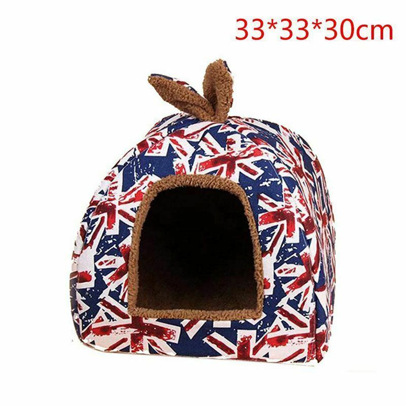 Niche house warm beds for pet puppy cat winter-Union Jack