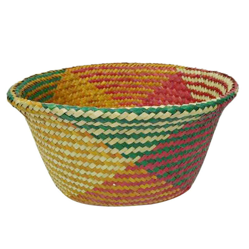 Wicker Storage Basket Planter Flowerpot Vase Holder Handled Bag Basket Red