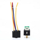 Waterproof prewired 5pin car relay harness holders 40A/12V with relay socket LJ