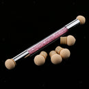 Dual-ended UV Gel Painting Nail Gradient Brush Art Sponge Brush Pen Pink