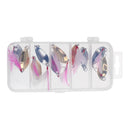 Spoon Baits Hard Fishing Baits Metal Bionic Baits with Single Hook Feather