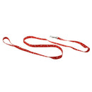Bone Paws Print Small Dog Pet Leash Lead & Harness Tool - Red