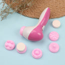 Brush Head 6 In 1 Cleanser Face Wash Facial Soft Cleansing Electric MassagerTEUS