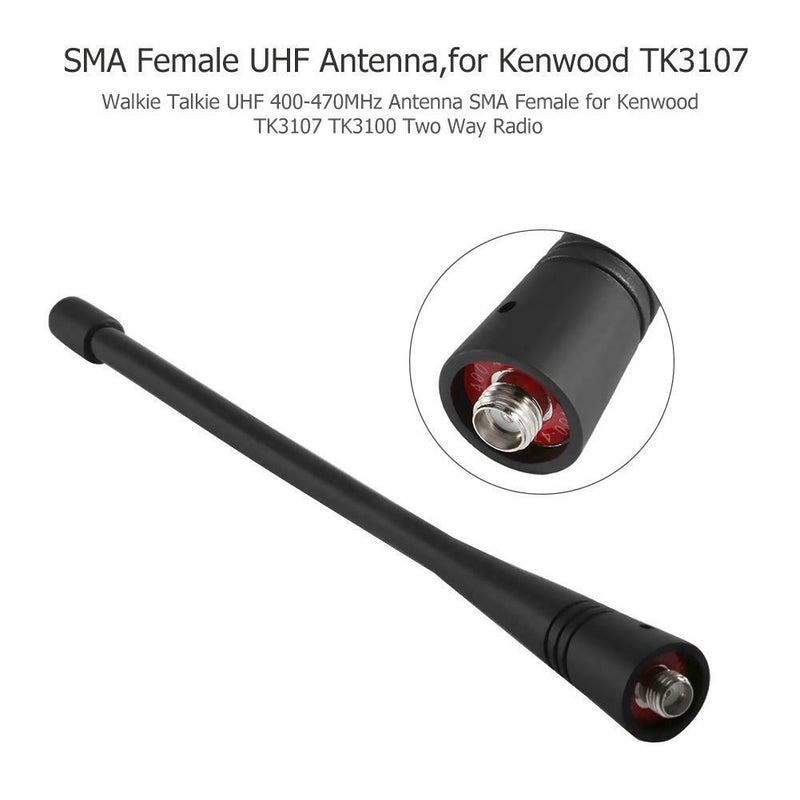 Walkie Talkie UHF 400-470MHz Antenna SMA Female for Kenwood TK3107 TK3100
