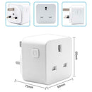 WiFi Smart Socket UK Plug Remote Timing Outlet Power Adapter APP Control
