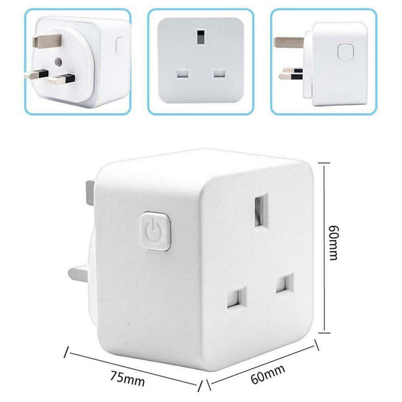 WiFi Smart Socket UK Plug Remote Timing Outlet Power Adapter APP Control