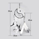 Taiji Dream Catcher with feather wall or car hanging #A decoration ornament #gib