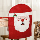 1PC Santa Christmas Table Chair Back Hat Cover Decoration Xmas Decor Sleeve  Hn