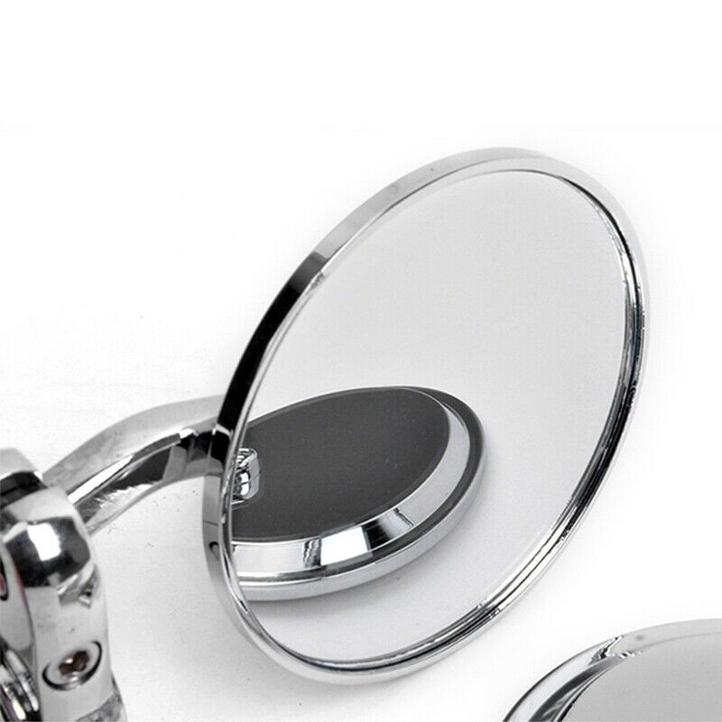 Cnc Motorcycle Moto Bike 7/8Inch 22Mm Handle Bar End Mirrors Collapsible Fo E3P3