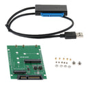 2 in 1 Combine Mini PCI-E M.2 NGFF & mSATA SSD To SATA 3.0 III Adapter