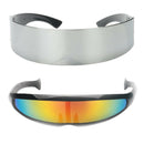 2pcs Funny Narrow Metallic Futuristic Soldier Space Robot Party Glasses Prop