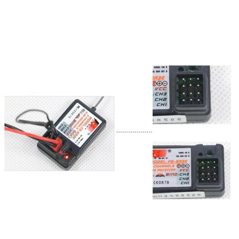 Flysky FS-GR3E 3CH Receiver AFHDS for FS-GT2F/GT2E/GT2G/GT2B/IT4 Transmitter