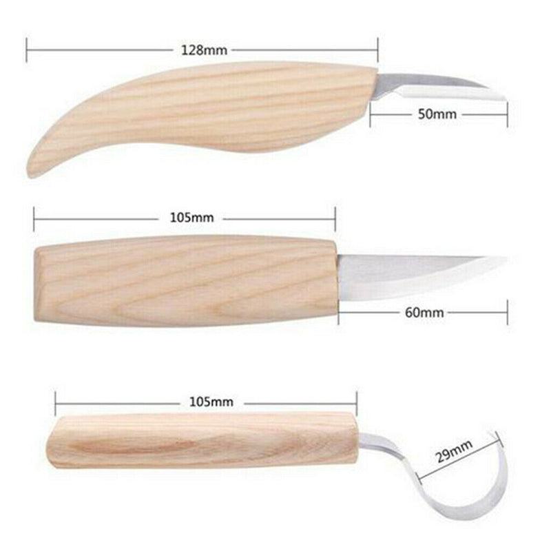 Set Of 4 Wood Carving Tools Cutter Woodworking Cutter Sharpener Stone Kits