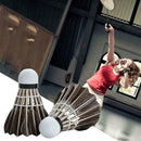 Training Durable Stable Black Badminton Shuttlecock 12PCS/SET Goose Feather R2Q9