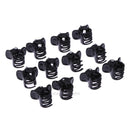 100pcs/bag Black Plastic Mini Hairpin Hair Claws Clip Clamp for Ladies 6 Claw