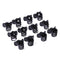 100pcs/bag Black Plastic Mini Hairpin Hair Claws Clip Clamp for Ladies 6 Claw