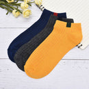 men 10 color woven lable Comfo rtable Cotton Sock Slippers Short Ankle So~S3 Gw