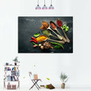 Spoon Spices Canvas Print Painting Picture Wall Art for Home Dinning Room S
