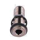 1pc Long Threaded Stereo Brown Copper Output Jack for Electric Guitar Bass A