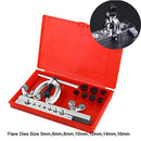 Brake & Air Line Double Flaring Tool 10Pc Kit Water Gas Line Automotive Plu