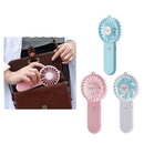 2Pcs Portable USB Fan Cooler Handheld Mini Cooling Fan For Travel Office