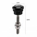 22mm Push Button Bonnet Hood Pin Lock Clip Kit Quick Release Latch (Black)