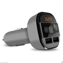 New Bluetooth Car Kit Wireless FM Transmitter Dual USB Charger Audio MP3 Player