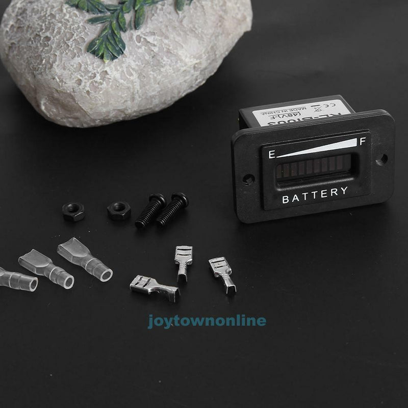 Waterproof 48V LED Battery Indicator Meter Gauge Charge Discharge Tester