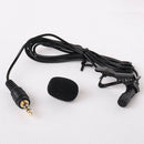 Lavalier Microphone with 1 Windscreen Muff, Condenser Lapel Clip-On Mic for DSLR