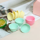 12 pcs Silicone Cake Cupcake Cup Cake Tool Bakeware Baking Silicone Mold DIY Nw