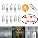10X 20 Watt 12 Volt Halogen Light Bulbs G4 Base Bi-Pin 12V 20W T3 JC Lamp USA