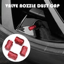 4Pcs Aluminum Alloy Tire Wheel Rims Stem Air Valve Caps Tyre Cover Car Bike Red