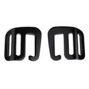 6 Pcs 1'' G Hook Outdoor Webbing Buckle Luggage Sack Strap Belt 25mm Black