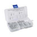100pcs R Cotter Pins Tractor Pin Clips Split Fastener Kit Set Pins w/Plastic Box
