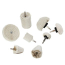 Drilling And Polishing Wheel 8 Pieces Of White Polishing Mop Wheel Cone / T