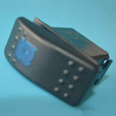 12v 20 Amp Waterproof Blue LED On/off Boat Marine SPST 3P Rocker Switch wit
