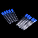 10pcs 15x100mm Clear Plastic Test Tubes Hard Plastic Test Tube With Wing Pluggï¼D