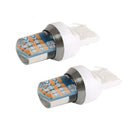 2x T20 3157 Strobe Flash LED Bulbs for Car Brake Turn Signal Light (Red) A
