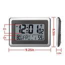 Digital Atomic Wall Clock, Desk Alarm Clock, Battery Operated With Wireless