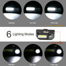 6 Modes LED Headlamp Rechargeable Headlight Flashlight COB USB Head Light Torch