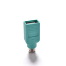 2 USB Female in to PS2 Male Adapter Converter for Computer PC Keyboard Mou C Nw