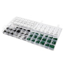 495PCS 36 Sizes O-ring Kit Black&Green Metric O ring Seals Rubber O ring Ga W3B9